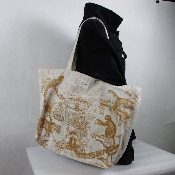SÉZANE "PARAISO" JUNGLE PRINT TOTE BAG - Picture 10 of 12